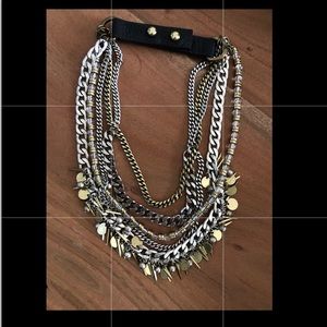 Jenny Bird Two tone metal Talitha Collar necklace